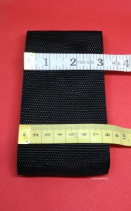 Black 75mm Standard weave Polypropylene webbing 100m
